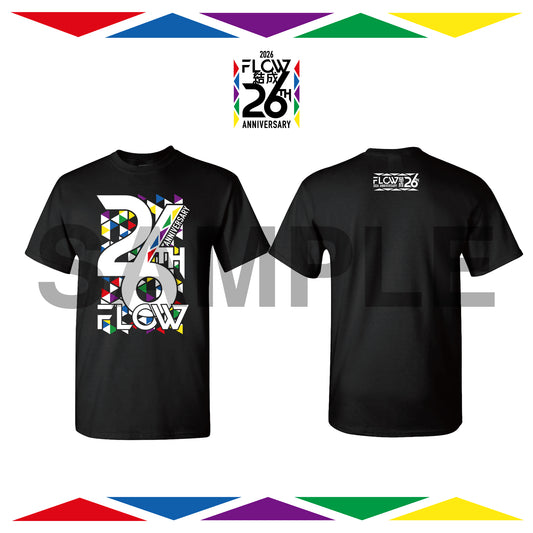 FLOW 26th anniversary T-shirt (black)