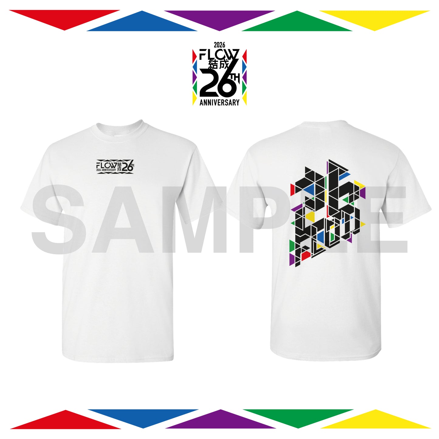 FLOW 26th anniversary T-shirt (white)