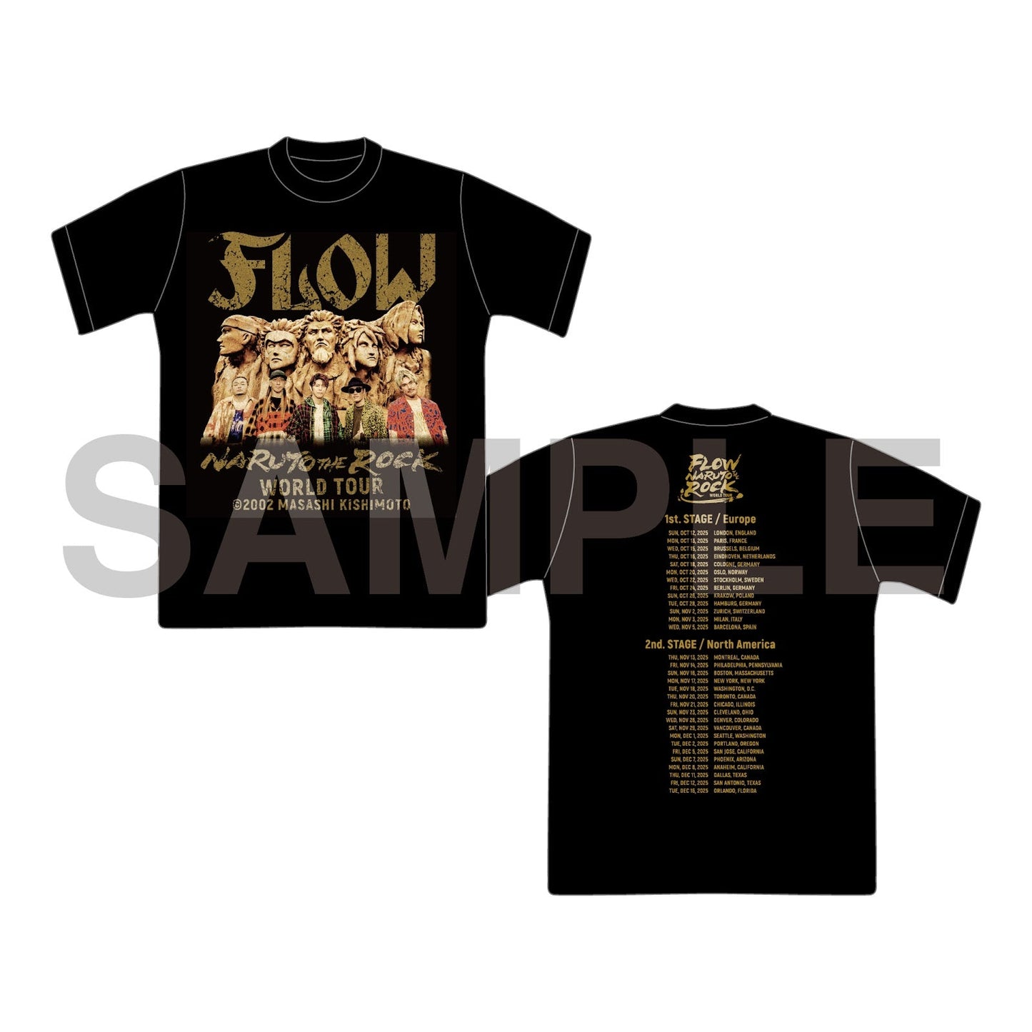 NARUTO THE ROCK Tour T-shirt