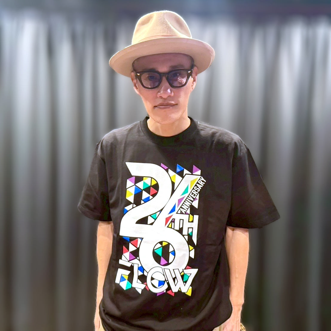 FLOW 26th anniversary T-shirt (black)